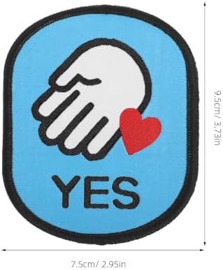 Pet Leash Sticker Patch with Friendly Notice Cloth Hook and Loop — view 8