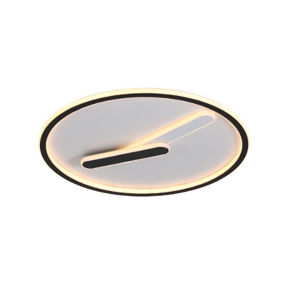 Lustre moderne rond tricolore et dimmable pour salon chic 50cm