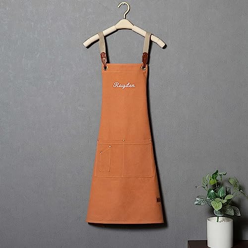 Apron-for-MenWomen-Personalized-Canvas-Apron-with-Roomy-PocketsUnisex-ApronCookingGardeningWoodworkGift-for-Him