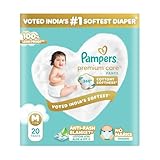 Pampers Premium Care Pant Style Baby Diapers, Medium (M), 20 Count, 7-12kg,