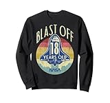 nasa space shuttle blast off 18th birthday retro ritratto felpa