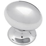 Brainerd PN0393V-CHR-C7 35mm Large Football Kitchen Cabinet Hardware Knob