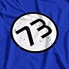 Sheldon Cooper 73 Perfect Number Big Bang Inspired T-Shirt (M) Blue #1
