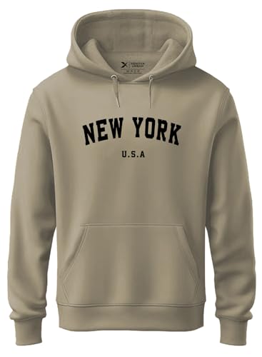 Image of XENOVAURBAN Hoodie for Men /Women | Unisex fit Cotton Fleece Hooded Sweatshirt - NEWYOR1