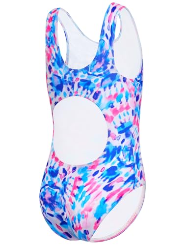Image of Girls Swimsuits Back Cutout Bathing Suits for Girls 6-14 Removable Chest Pad Quick Dry for Swim Team Beach Pool