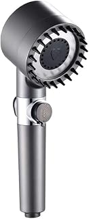 Multi-Functional 4-in-1 High Pressure Massage Shower Head - 3 Modes with Filter - Water Saving Showerhead - Includes Bathroom Body Scalp Hair Handheld Bath Brush