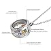 Jovivi 25mm Living Floating Memory Locket Necklace - 316 Surgical Stainless Steel Round Crystals Buckle Closure