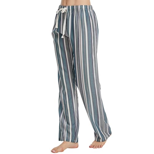 Image of CYZ Women's 100% Cotton Woven Poplin Sleep Pajama Pants