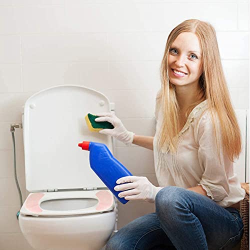 HAMON WC Abdeckung Pad 4 Sätze Toilettensitzbezüge Waschbar WC Abdeckung WC Sitz Cover Toiletten-Abdeckung Wärmer WC Abdeckung Cover Warmes Toilettensitzkissen – Bild 3