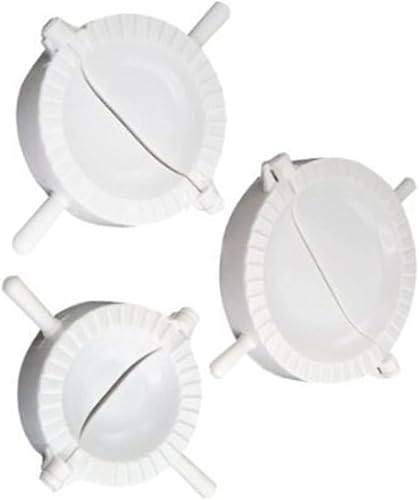 Kichvoe Juego de brillo de labios, 3 piezas, herramientas para hacer albóndigas, moldes para bolas de masa, prensa de empanada, prensa de masa,