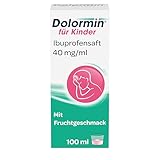 Dolormin® für Kinder – Ibuprofensaft 40 mg/ml – bei Schmerzen und Fieber – für Kinder ab 1 Jahr – 100 ml