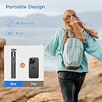 Selfie Stick Travel Tripod for Cell Phone with Remote Control and Phone Holder, Extendable Selfie Stick for iPhone, iPhone Tripod for Video Recording, 50 Inch, Black - Image 5