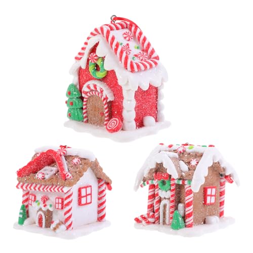 Décor de bureau mini maison en d'épice PRETYZOOM incassable pour sapin
