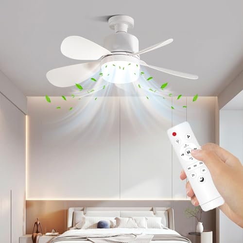 Ventilateur de plafond avec télécommande et éclairage led pour salon - 3