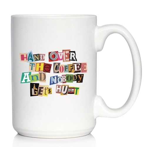 Taza de café Bevvee 15oz cerámica blanca miniatura 1