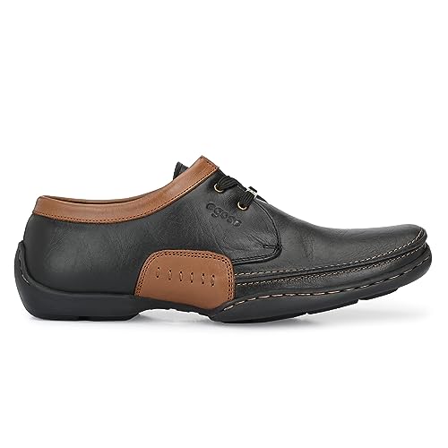 Image of egoss Formal Lace-Up Shoes for Men | Genuine Leather | Stylish & Comfortable | Perfect for Office, Party G-354