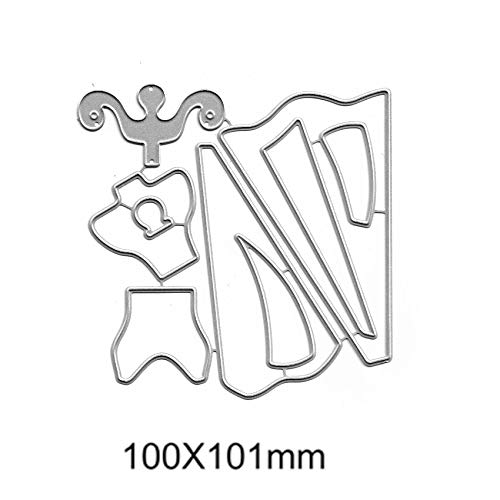 Women Girl Princess Dress Metal Die Cuts,Lady Sector Party Dress Shirt Bowtie Bow Cutting Dies Cut Stencils for DIY Embossing Decorative Scrapbooking Card Making (Pleated Dress)