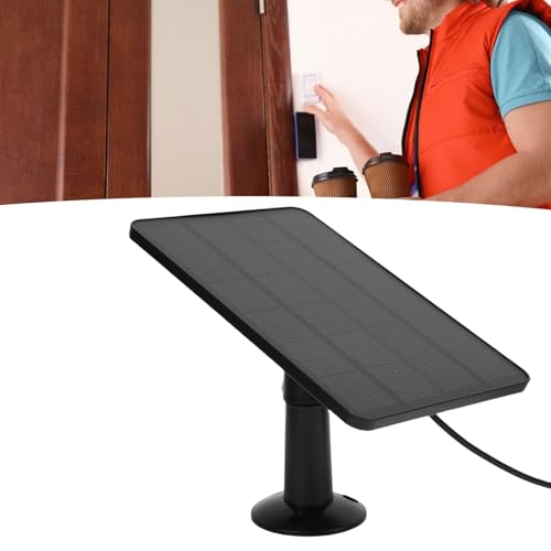 Cargador de panel solar de 10W para Google Nest y Eufy Doorbell 2K con soporte IP66 6