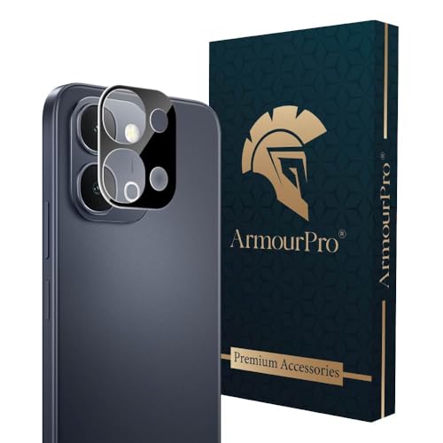 Image of ArmourPro Camera Lens Protector Tempered Glass Compatible For iQOO Z11x (6.59 Inches) With Edge To Edge Coverage | Black Lens, Pack of 1