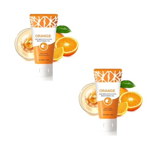 Gel exfoliante con enzimas de naranja, gel limpiador facial con proteasas y niacinamida, limpia los poros en profundidad de forma suave, suaviza la textura de la piel, apto para pieles sensibles, enva