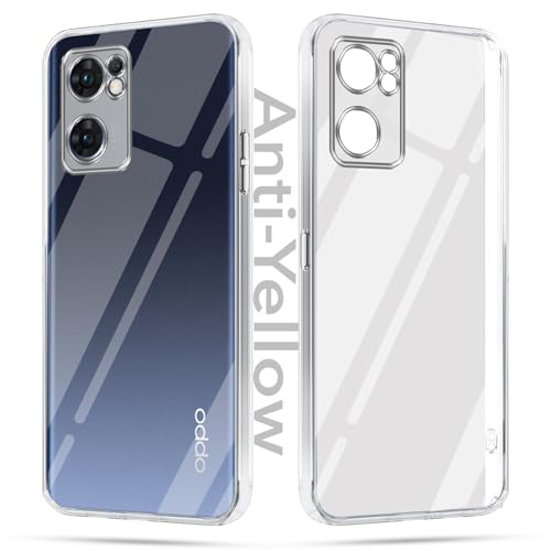 Image of Jkobi Lifetime Anti-Yellow Clear Back Cover Case for Oppo Reno7 Pro 5G | Reno 7 Pro 5G (Sleek Hard Crystal | Shockproof and Camera Protection)