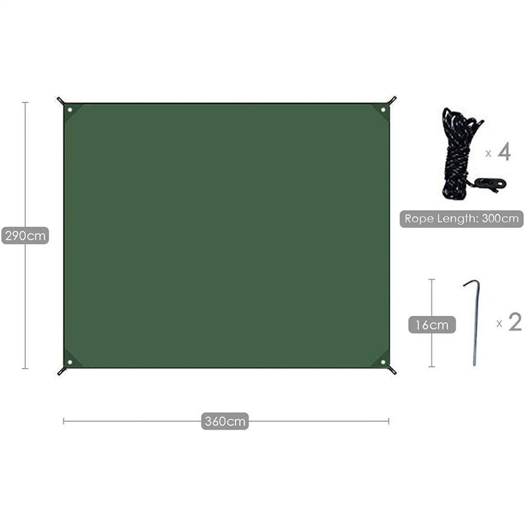 Bâche De Tente Imperméable pour Hamac Extérieur De Voyage De Camping, Bâche Anti-UV D'auvents De Bâche De Hamac De Ripstop, Green