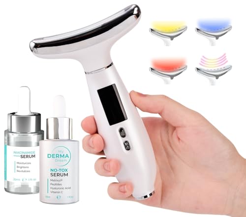 MyDerma Dream MyoGlow LED Arm, Neck, and Face Total Body Massaging Device