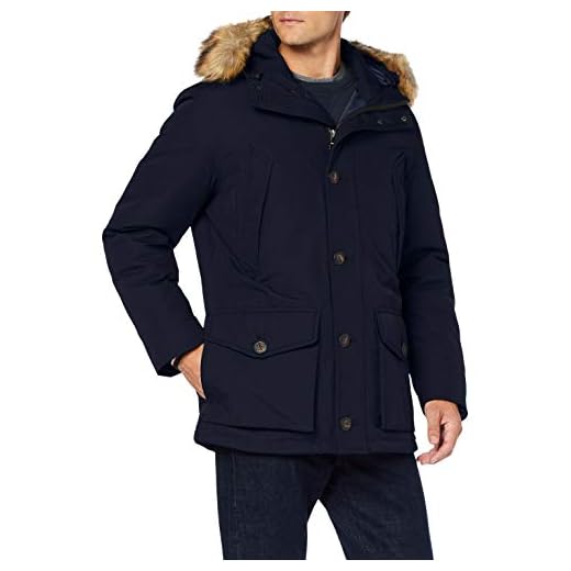 Tommy Hilfiger Hampton Down Parka jacka för män, Ökenhimmel, S