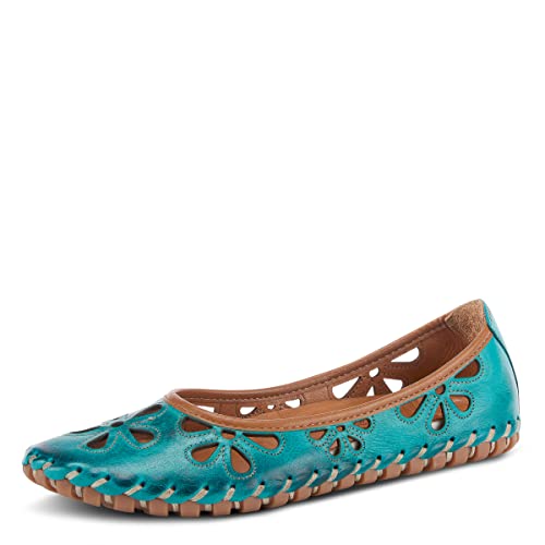 Spring Step Women's Rayely Ballerina Turquoise Eu 39 / Us 8.5 #TOP30