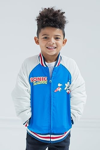 SEGA Sonic the Hedgehog Jaqueta bomber universitária Terry Francês