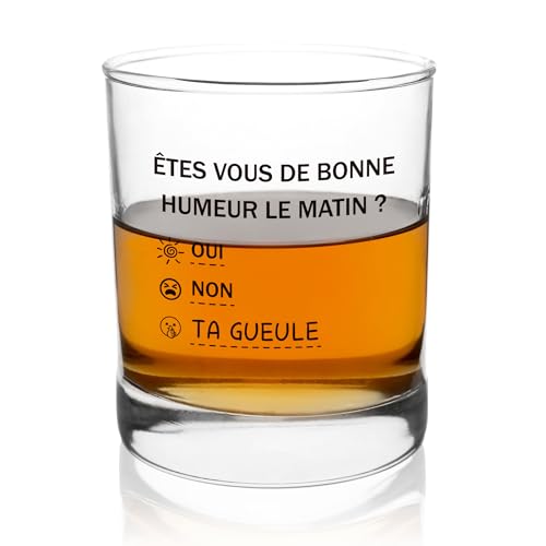Générique Cadeau Rigolo Femme Verre à Whisky Idee Cadeau Drole Homme Cadeaux Humour Collegue Humoristique Original Cadeaux Marrant Original Bureau Rigolo...