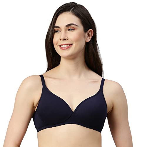 Image of Enamor A039 Perfect Coverage Cotton Plus Size T-Shirt Bra for Women- Padded and Wirefree