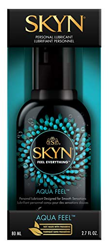 SKYN Aquafeel Premium WaterBased Lubricant, Red Raspbry, 2.7 Ounce