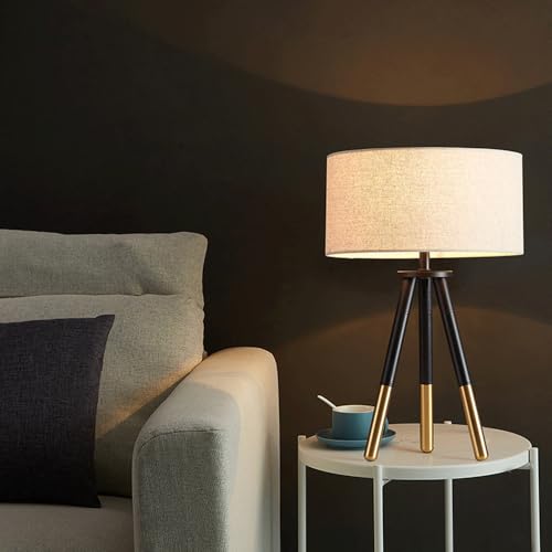 Lampe de Bureau en Tissu Diffusion Douce Éclairage Chevet