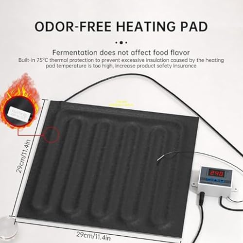 Miniatura 4 de Fermentador De Pan Fermentador De Masas Con Control Preciso De Temperatura Para Hornear Caja De Fermentación Para Calentador De Masas Madre Caja De Fermentación De Masas Para Hacer Yogur O Pan