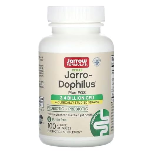 Jarrow Formulas - Jarro-Dophilus + FOS | Probiotische Unterstützung für Darmflora - 100 Kapseln