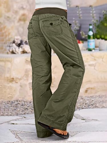 Image of Flamingals Straight Leg Drawstring Pants for Women