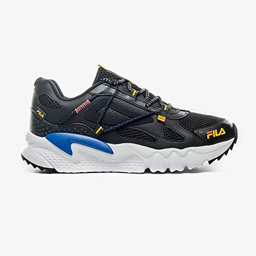 Tênis Fila Territory, Masculino, Preto/Amarelo/Azul, 42