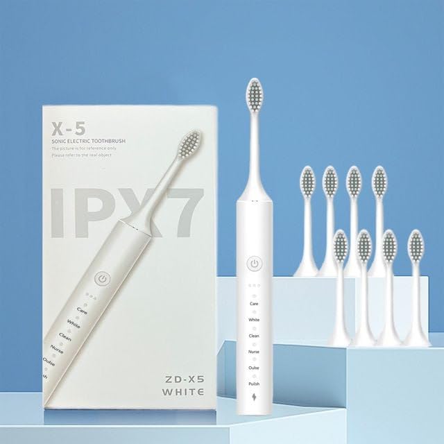 Sonic Electric Toothbrush for Adults | 42000 Vibrations/min | IPX7 Waterproof | 6 Cleaning Modes | USB Rechargeable | Dupont Soft Bristles-image-30