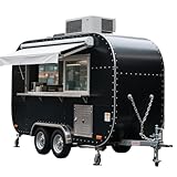 Remolque de comida personalizado para hamburguesas equipado con equipo de grado comercial, ideal para negocios móviles y catering