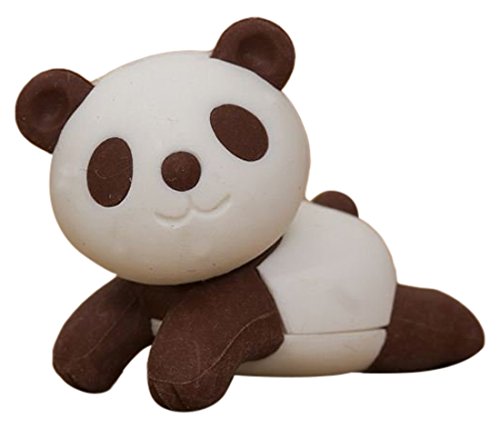 Gomme Iwako panda marron et blanc pour collectionneurs de papeterie japonaise