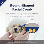 [PETHROOM] Professional Eye Comb for Pets | Stainless Steel Tear Stain Remover for Cats & Dogs | Gentle Round-Head Grooming Tool | Compact & Portable for Eye Gunk Removal - Image 4