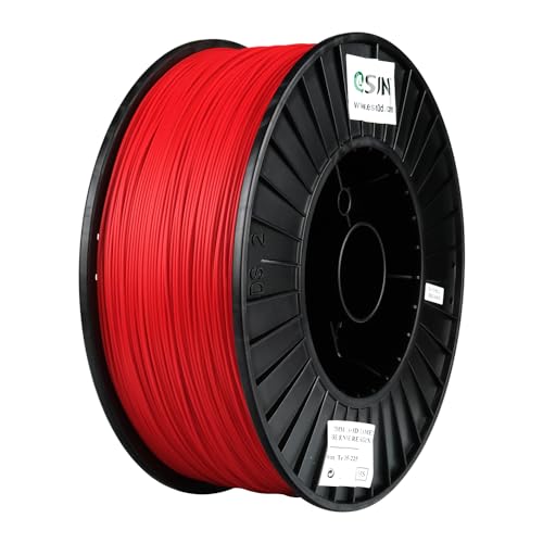 eSUN PLA+ Filament 1.75mm 3KG Spool,Enhanced Toughness, Fire Engine Red