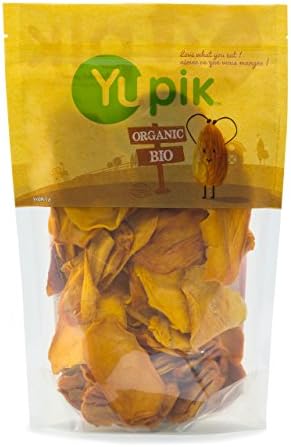 Yupik Organic Dried Sliced Mango, 1 lb, Non-GMO, Vegan, Gluten-Free