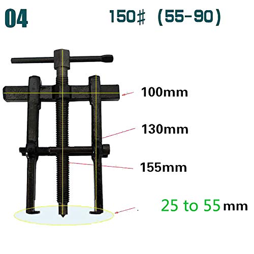 Extracteur de roulement robuste en acier forgé à deux mâchoires - 2