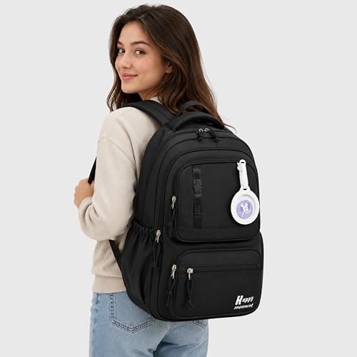 Image of Korean Style School & College Backpack with Detachable Pouch | 18 Inch Large capacity bag for Girls & Boys Age of 12-16 years | Best for School, Tution, Travel, Camping