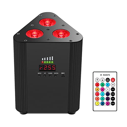 Wireless Rechargeable Stage Par Light - Oppsk Rgbw 4 In 1 Battery Powered Stage Lights By Remote And Dmx Control For Dj Live Show Wedding Party Event Church Stage Lighting #TOP8