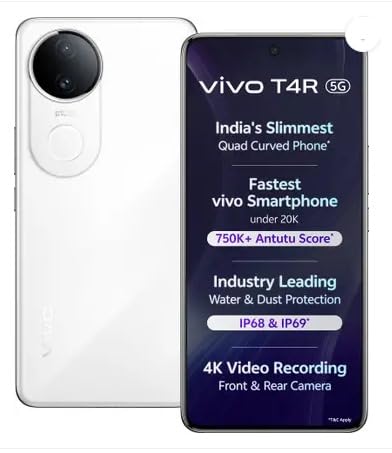 Vivo T4R (ARCTIC White, 8GB RAM, 256GB Storage)