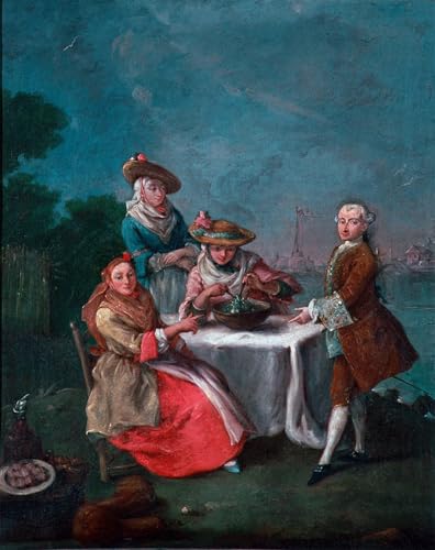Affiche Pietro Longhi L'une d'elles a assaisonné la salade art mural 60x90cm
