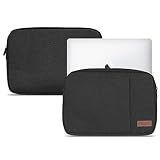 NAUC Notebook Sleeve Hülle Laptop Schutz Tasche Notebooktasche Ultrabook MacBook Grau Schwarz Blau Tablet, Notebook:TrekStor SurfTab Duo W3 W2 W1, Farbe:Schwarz